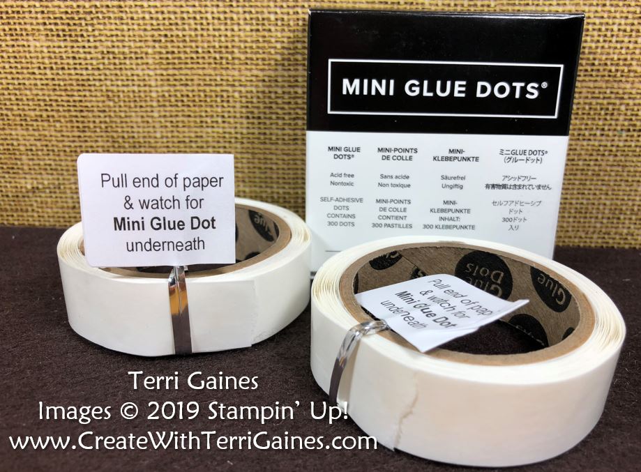Mini Glue Dot Storage Tip - Create With Terri Gaines