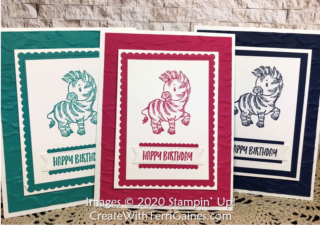 Maximizing Cardstock for a Simple Fun Fold Zany Zebra Card Create