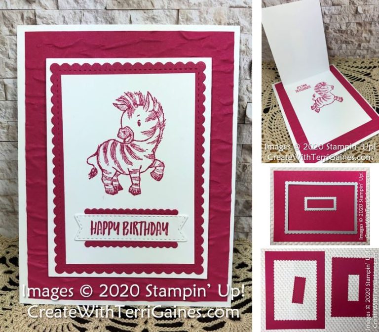 Maximizing Cardstock for a Simple Fun Fold Zany Zebra Card Create