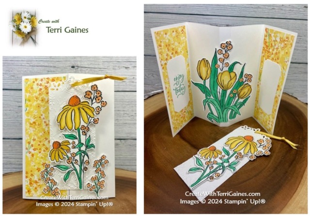 Create with Terri Gaines February Fun Fold - Gatefold Panel Pop Out Card