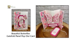 Create with Terri Gaines February Fun Fold created with Beautiful Butterflies bundle