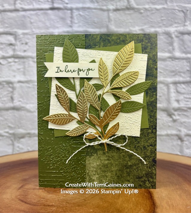Nature Walk Card inspired by a Card Template in Stampin' Up!'s Jan